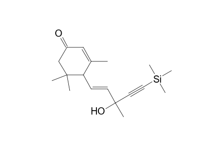 2-Cyclohexen-1-one, 4-[3-hydroxy-3-methyl-5-(trimethylsilyl)-1-penten-4-ynyl]-3,5,5-trimethyl-