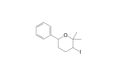 3-Iodo-2,2-dimethyl-6-phenyltetrahydropyran