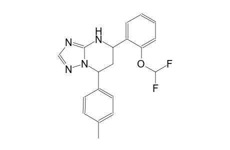 [1,2,4]triazolo[1,5-a]pyrimidine, 5-[2-(difluoromethoxy)phenyl]-4,5,6,7-tetrahydro-7-(4-methylphenyl)-