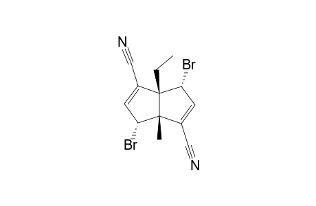 exo,exo-4,8-Dibromo-1-ethyl-5-methylbicyclo[3.3.0]octa-2,6-diene-2,6-dicarbonitrile