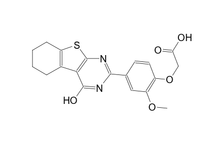 acetic acid, [2-methoxy-4-(5,6,7,8-tetrahydro-4-hydroxybenzo[4,5]thieno[2,3-d]pyrimidin-2-yl)phenoxy]-