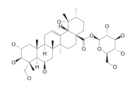28-O-beta-D-GLUCOPYRANOSYL 6beta,23-DIHYDROXYTORMENTIC ACID