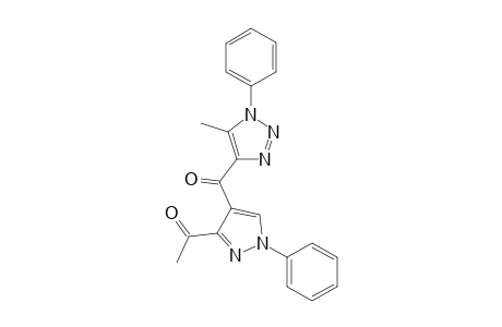 1-(4-(5-Methyl-1-phenyl-1H-1,2,3-triazole-4-carbonyl)-1-phenyl-1H-pyrazol-3-yl)ethanone