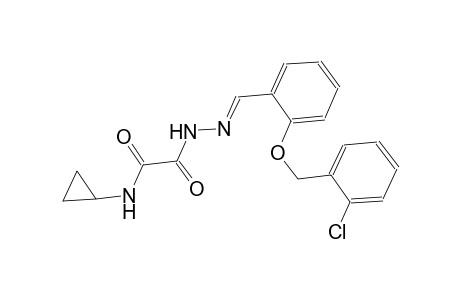 acetic acid, (cyclopropylamino)oxo-, 2-[(E)-[2-[(2-chlorophenyl)methoxy]phenyl]methylidene]hydrazide