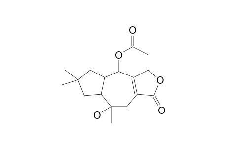 4-Acetoxy-8-hydroxy-6,6,8-trimethyl-4,4A,5,6,7,7A,8,9-octahydroazuleno[5,6-C]furan-1(3H)-one