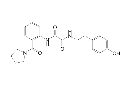 ethanediamide, N~1~-[2-(4-hydroxyphenyl)ethyl]-N~2~-[2-(1-pyrrolidinylcarbonyl)phenyl]-