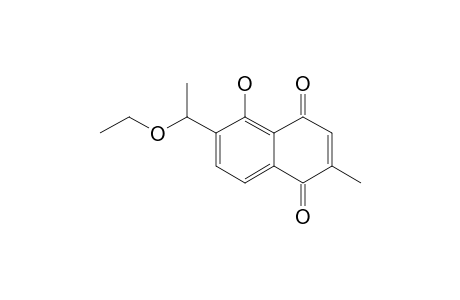 6-(1-Ethoxyethyl)plumbagin