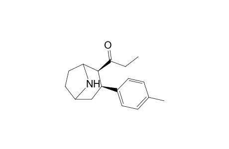 3.beta.-(4-Methylphenyl)-2.beta.-propanoyl-8-azabicyclo[3.2.1]octane