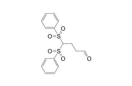 4,4-bis(phenylsulfonyl)butyraldehyde
