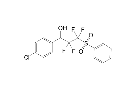 2,2,3,3-Tetrafluoro-1-(4-chlorophenyl)-3-(phenylsulfonyl)-propan-1-ol