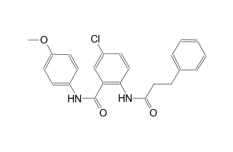 5-chloro-N-(4-methoxyphenyl)-2-[(3-phenylpropanoyl)amino]benzamide