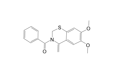 3-Benzoyl-6,7-dimethoxy-4-methylene-3,4-dihydro-2H-1,3-benzothiazine