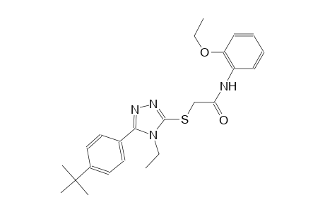 2-{[5-(4-tert-butylphenyl)-4-ethyl-4H-1,2,4-triazol-3-yl]sulfanyl}-N-(2-ethoxyphenyl)acetamide