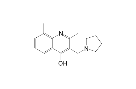 4-quinolinol, 2,8-dimethyl-3-(1-pyrrolidinylmethyl)-