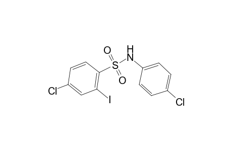 4-Chloro-N-(4-chlorophenyl)-2-iodobenzenesulfonamide