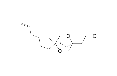 3,8-Dioxabicyclo[3.2.1]octane-1-acetaldehyde, 4-(5-hexenyl)-4-methyl-, endo-(.+-.)-