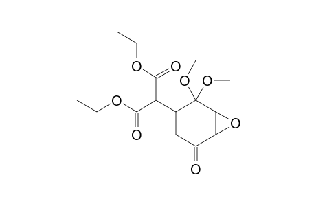 2-(2,2-Dimethoxy-5-oxo-7-oxa-bicyclo[4.1.0]hept-3-yl)-malonic acid, diethyl ester