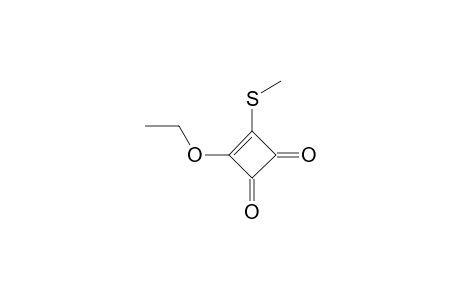 3-Cyclobutene-1,2-dione, 3-ethoxy-4-(methylthio)-