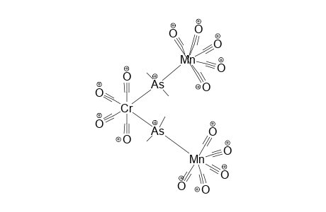 Tetracarbonyl{bis[(pentacarbonyl)manganese-(dimethyl)arseno]}-chromium