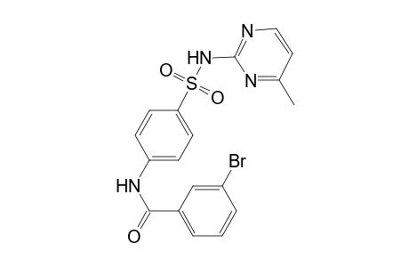 benzamide, 3-bromo-N-[4-[[(4-methyl-2-pyrimidinyl)amino]sulfonyl]phenyl]-