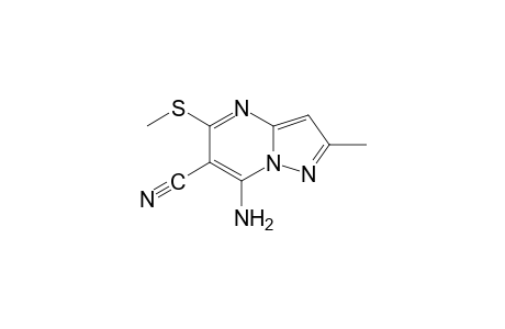 7-amino-2-methyl-5-(methylthio)pyrazolo[1,5-a]pyrimidine-6-carbonitrile