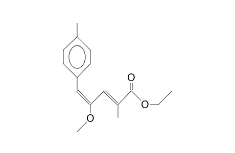 (2E,4Z)-4-Methoxy-5-(4-tolyl)-2-methyl-penta-2,4-dienoic acid, ethyl ester