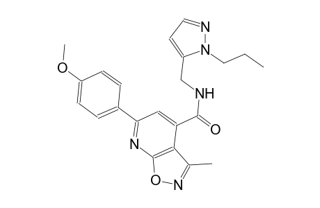 isoxazolo[5,4-b]pyridine-4-carboxamide, 6-(4-methoxyphenyl)-3-methyl-N-[(1-propyl-1H-pyrazol-5-yl)methyl]-
