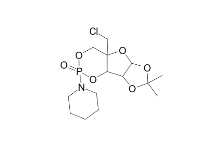 1-(7a-Chloromethyl-2,2-dimethyl-5-oxotetrahydro-1,3,4,6,8-pentaoxa-5.lambda.(5)-phosphacyclopenta[a]inden-5-yl)piperidine