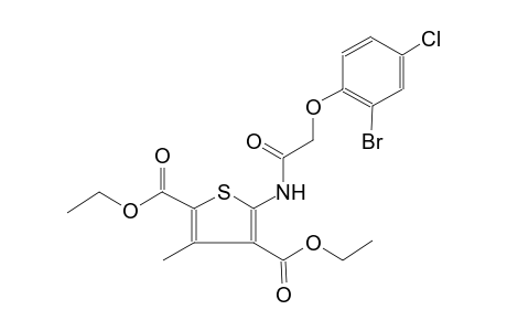 5-[[2-(2-bromo-4-chlorophenoxy)-1-oxoethyl]amino]-3-methylthiophene-2,4-dicarboxylic acid diethyl ester