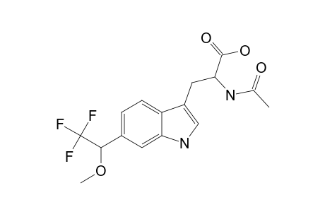 2-ACETAMIDO-3-[6(-2,2,2-TRIFLUORO-1-METHOXYETHYL)-1H-INDOL-3-YL]-PROPANOIC-ACID