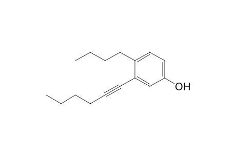 4-Butyl-3-(1-hexynyl)phenol