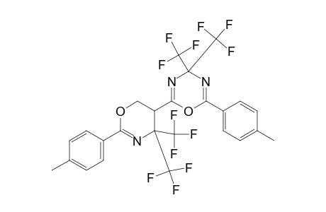 2-(6-METHYLPHENYL)-6-(2-(6-METHYLPHENYL)-4,4-BIS-(TRIFLUORMETHYL)-5,6-DIHYDRO-4H-1,3-OXAZIN-5-YL)-4,4-BIS-(TRIFLUORMETHYL)-4H-1,3,5-OXADIAZIN