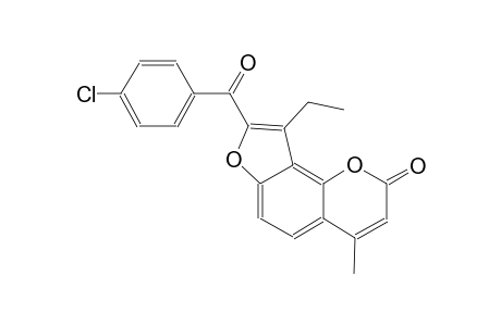 8-(4-chlorobenzoyl)-9-ethyl-4-methyl-2H-furo[2,3-h]chromen-2-one