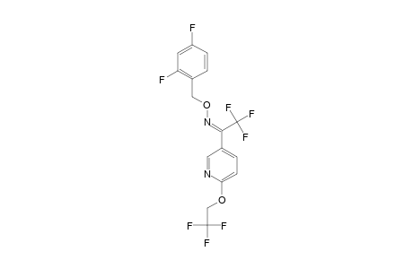 (2-[2,2,2-TRIFLUOROETHOXY]-PYRIDIN-5-YL)-TRIFLUOROMETHYLKETONE-(2,4-DIFLUOROBENZYL)-OXIME