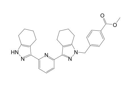 4-[[3-[6-(4,5,6,7-tetrahydro-1H-indazol-3-yl)-2-pyridinyl]-4,5,6,7-tetrahydroindazol-1-yl]methyl]benzoic acid methyl ester