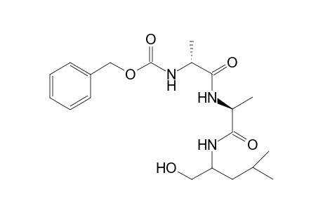 2-[N-(Benzyloxycarbonyl)-(R)-alanyl-(S)-alanylamino]-4-methylpentan-1-ol