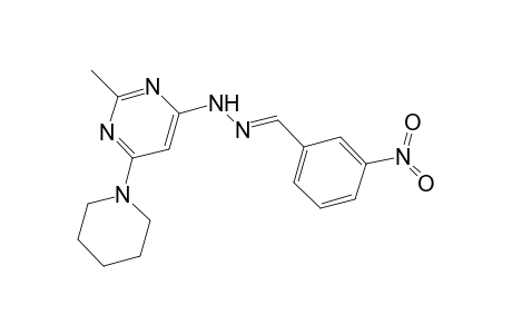 3-Nitrobenzaldehyde [2-methyl-6-(1-piperidinyl)-4-pyrimidinyl]hydrazone
