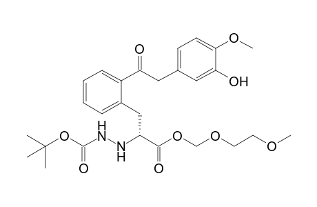 2(R)-[[(1,1-Dimethylethoxy)carbonyl]amino]-2-[(3-hydroxy-4-methoxyphenyl)acetyl]-D-phenylalanine (Methoxyethoxy)methyl Ester