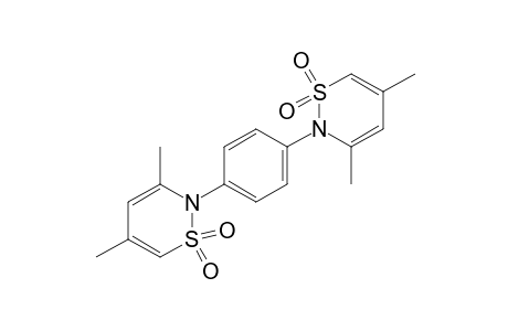 2,2'-p-phenylenebis[3,5-dimethyl-2H-1,2-thiazine], 1,1,1',1'-tetraoxide