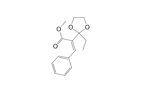 Methyl (Z)-2-(2'-Ethyl-1',3'-dioxolan-2'-yl)-3-phenyl-2-propenoate