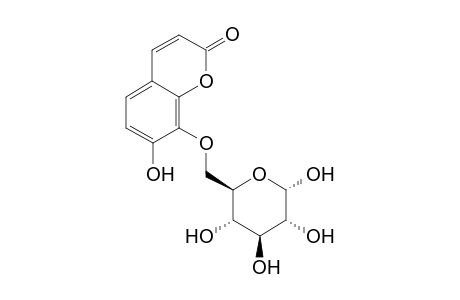 7-Hydroxy-8-O-[.alpha.,D-glucopyranosyl]-2H-benzopyran-2-one