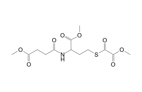 2-[(4-keto-4-methoxy-butanoyl)amino]-4-(methoxalylthio)butyric acid methyl ester