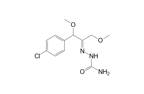 .alpha.-(p-Chlorophenyl)-.alpha.,.alpha.'-dimethoxypropanone semicarbazone