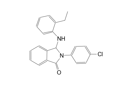 1H-isoindol-1-one, 2-(4-chlorophenyl)-3-[(2-ethylphenyl)amino]-2,3-dihydro-