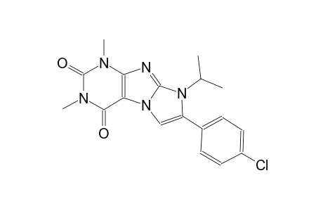 7-(4-chlorophenyl)-8-isopropyl-1,3-dimethyl-1H-imidazo[2,1-f]purine-2,4(3H,8H)-dione