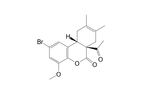 (6AR,10AR)-REL-6A-ACETYL-2-BROMO-6A,7,10,10A-TETRAHYDRO-4-METHOXY-8,9-DIMETHYL-6-OXO-DIBENZO-[B,D]-PYRAN