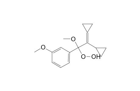 2-Cyclopropyl-2-cyclopropylidene-1-methoxy-1-(3-methoxy-phenyl)-eth-1-yl-hydroperoxide
