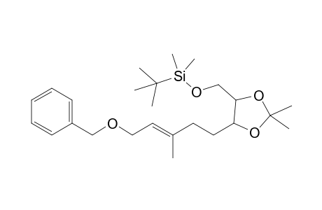 4-(5'-Benzyloxy-3'-methylpent-3'-enyl)-5-[(t-butyldimethylsilyl)oxymethyl]-2,2-dimethyl-[1,3]dioxolane