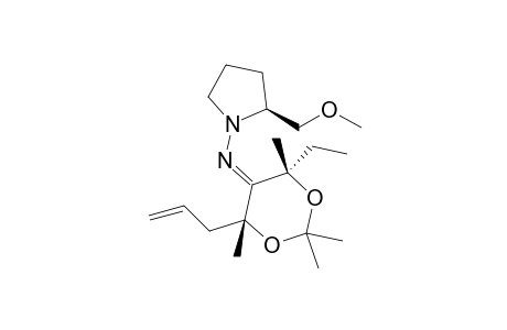 (E/Z,4R,6S)-4-Allyl-6-ethyl-N-[(S)-2-(methoxymethyl)pyrrolidin-1-yl]-2,2,4,6-tetramethyl-1,3-dioxan-5-imine