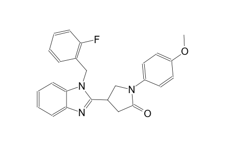 4-[1-(2-fluorobenzyl)-1H-benzimidazol-2-yl]-1-(4-methoxyphenyl)-2-pyrrolidinone